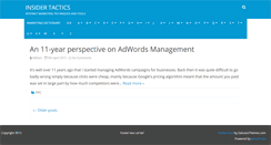 Desktop Screenshot of insidertactics.com